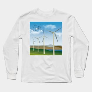Wind Turbines Long Sleeve T-Shirt